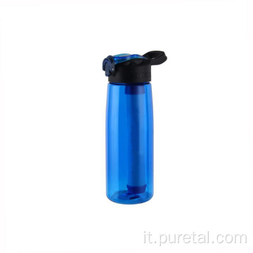Bottiglia filtro per acqua con paglia filtro gratuita gratuita BPA